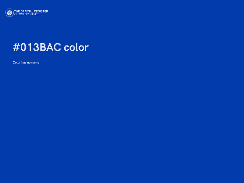 #013BAC color image