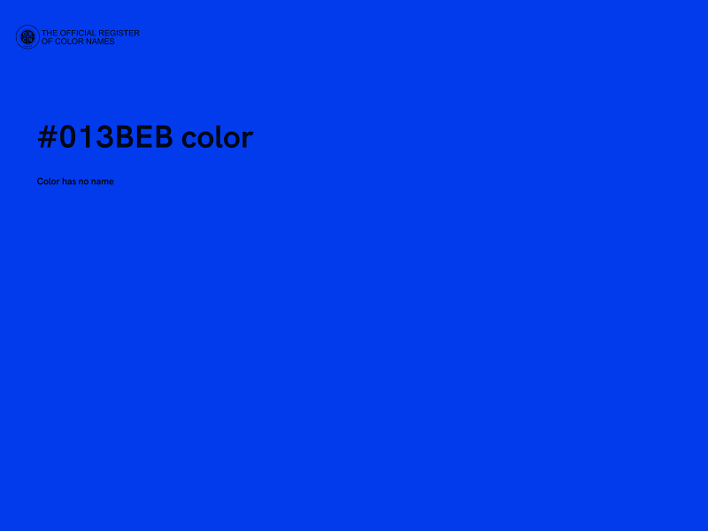 #013BEB color image