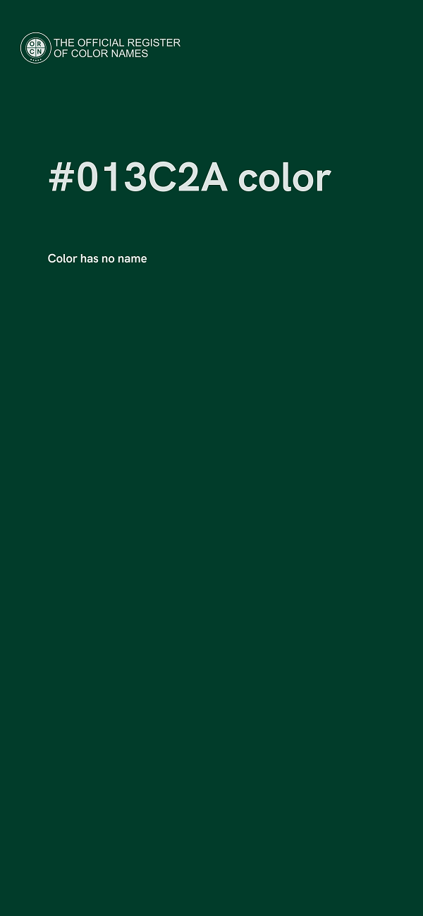 #013C2A color image