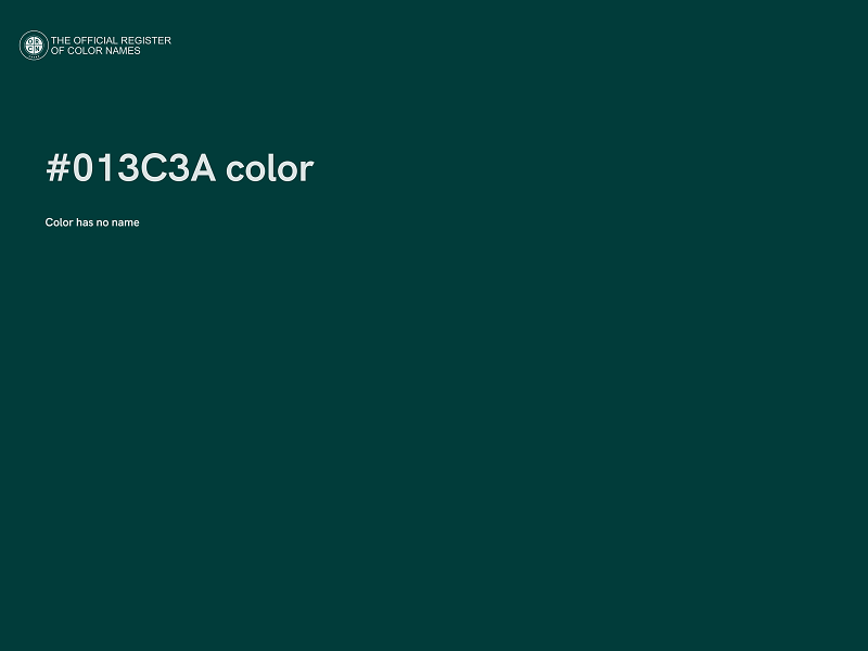 #013C3A color image