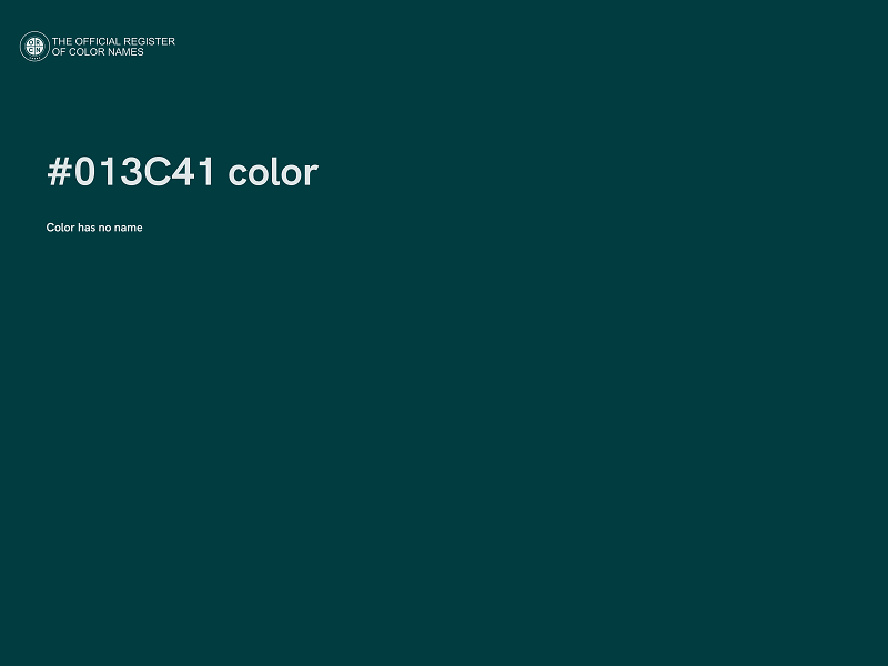 #013C41 color image