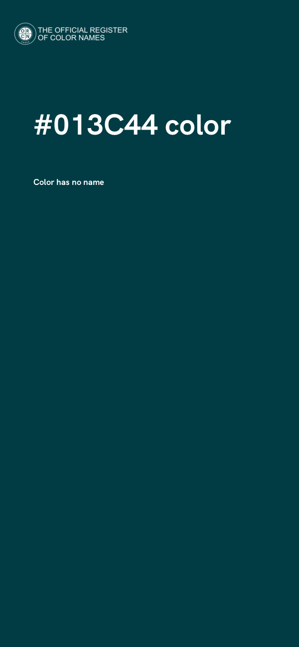 #013C44 color image