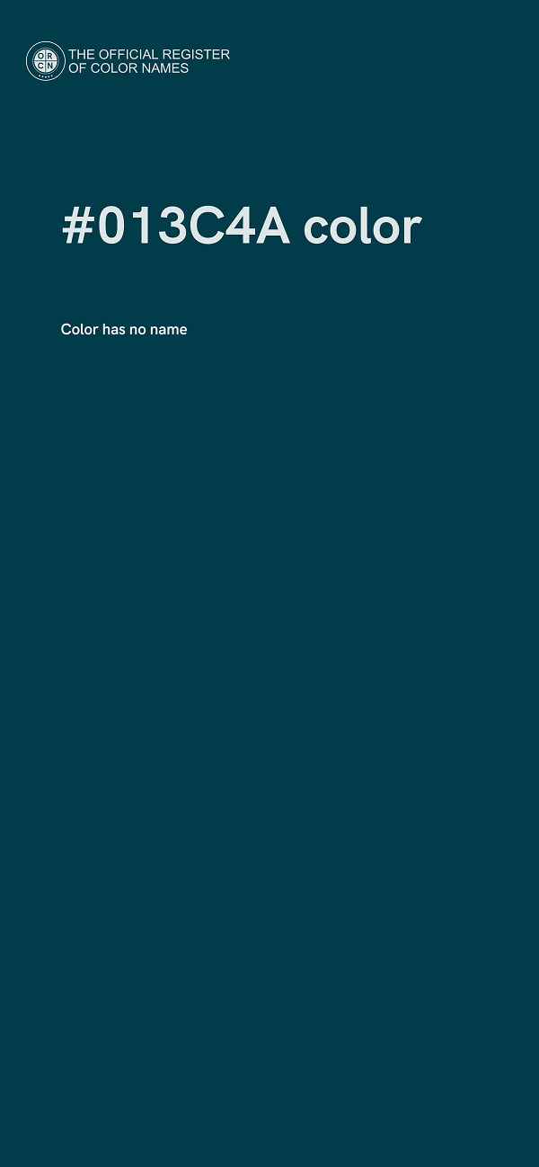#013C4A color image