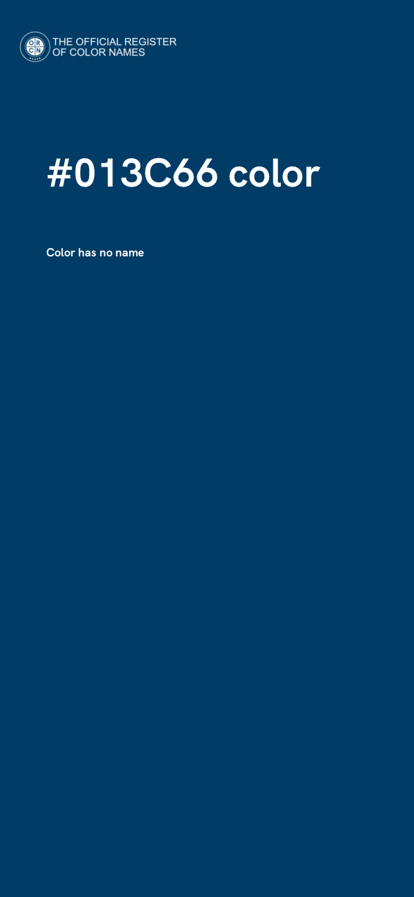 #013C66 color image