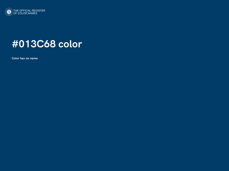 #013C68 color image