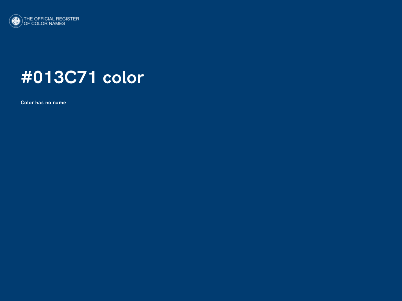#013C71 color image