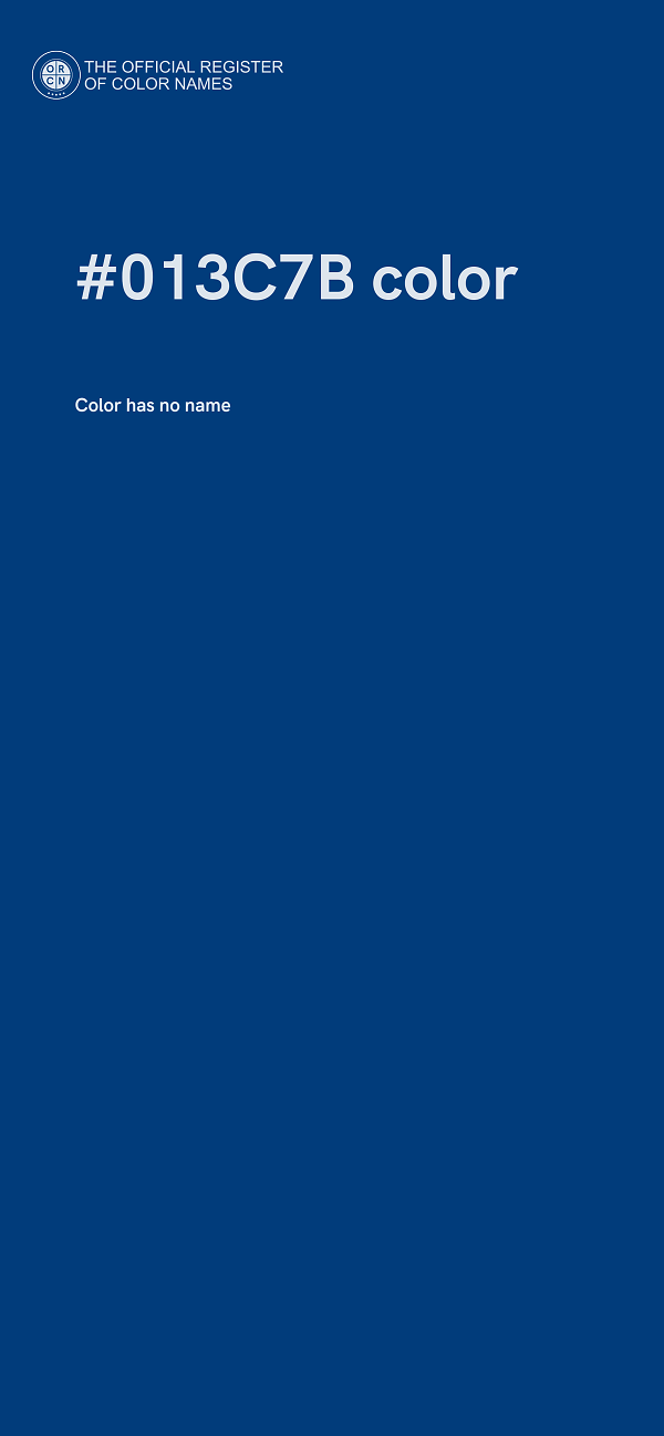 #013C7B color image