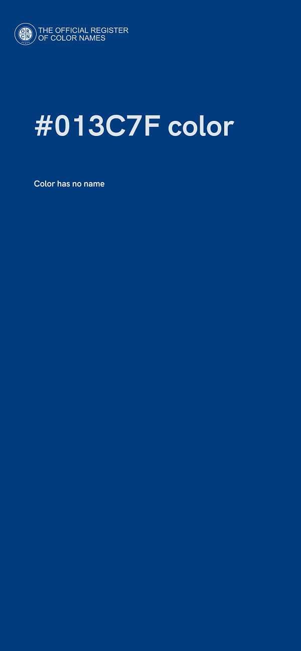 #013C7F color image