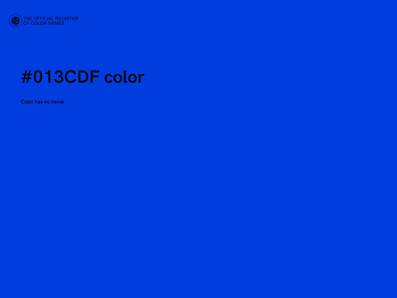 #013CDF color image