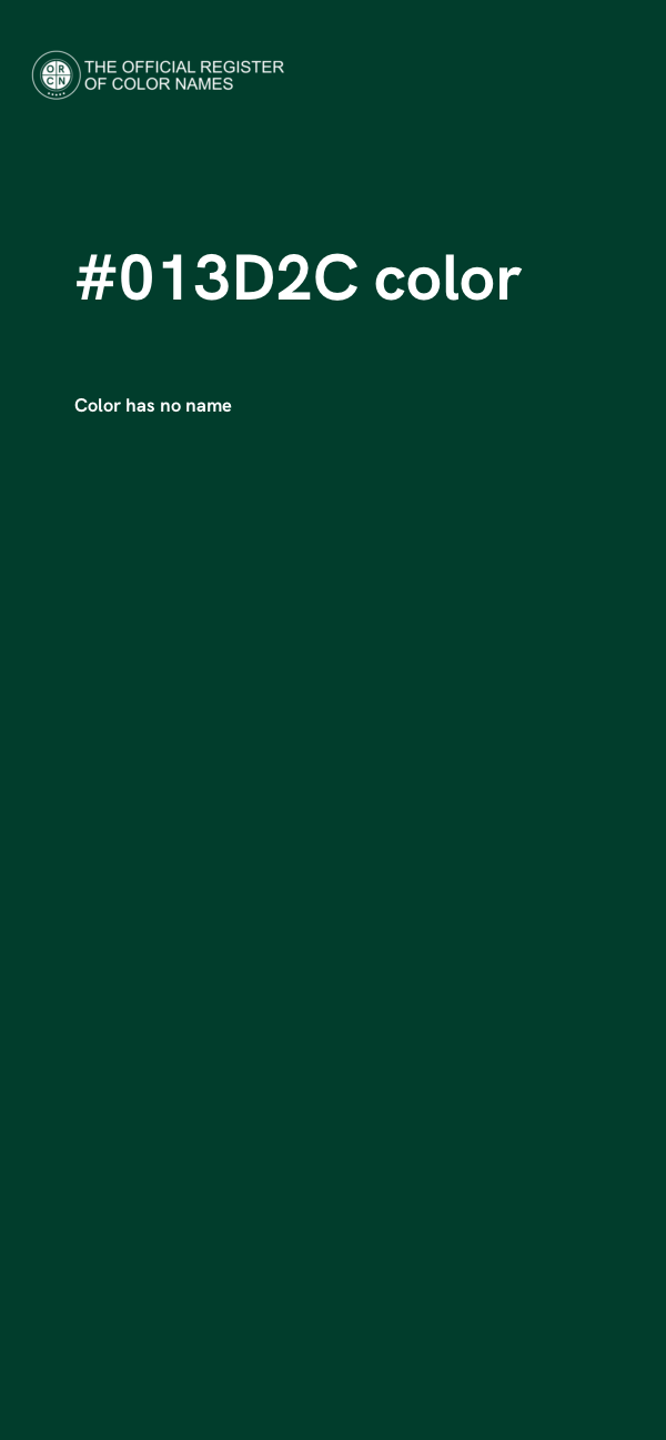 #013D2C color image