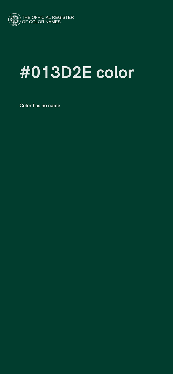 #013D2E color image