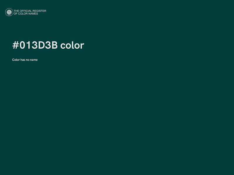 #013D3B color image