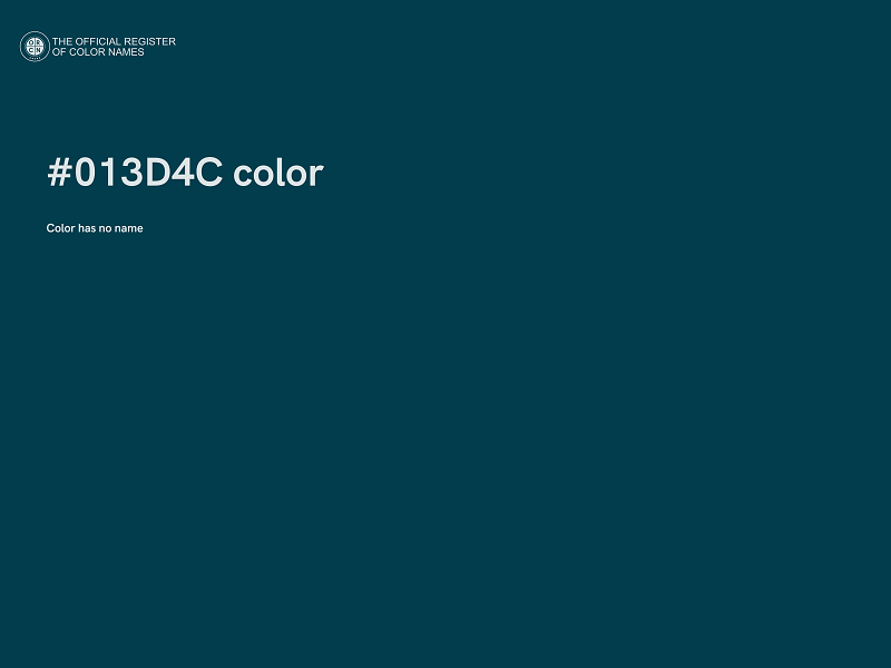 #013D4C color image