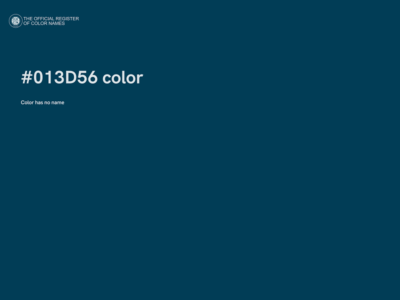 #013D56 color image