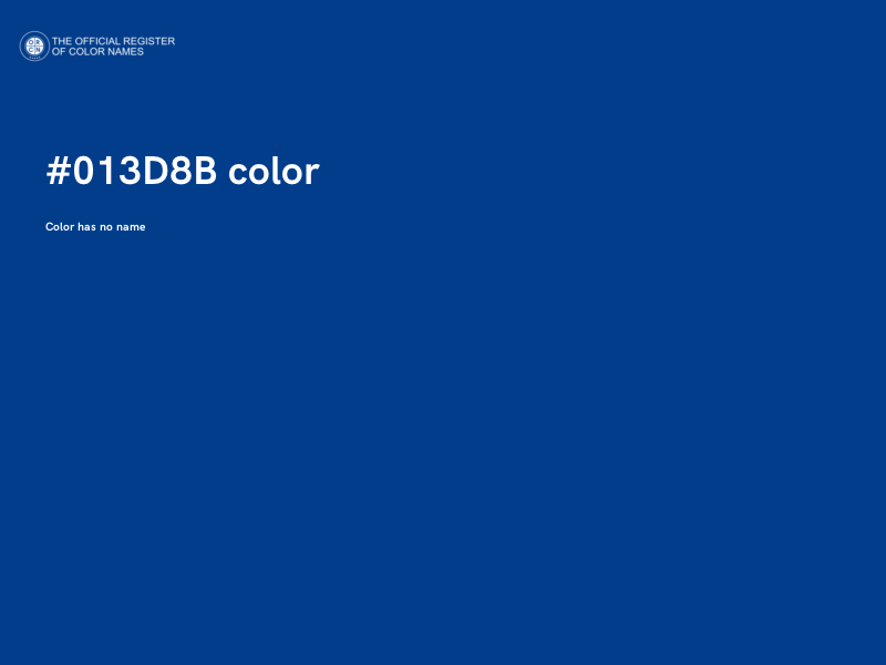 #013D8B color image