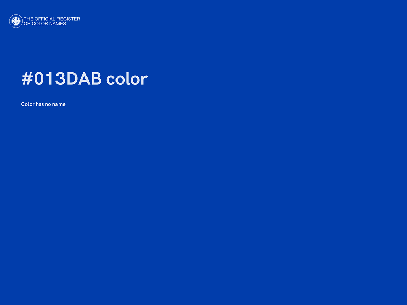 #013DAB color image