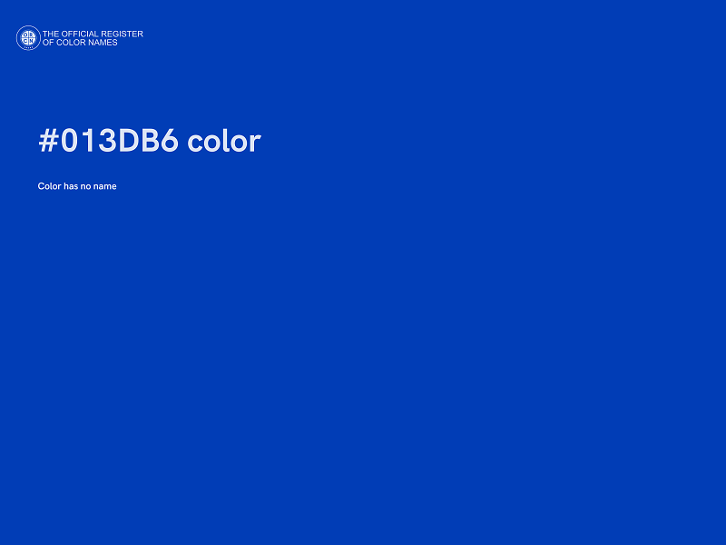 #013DB6 color image