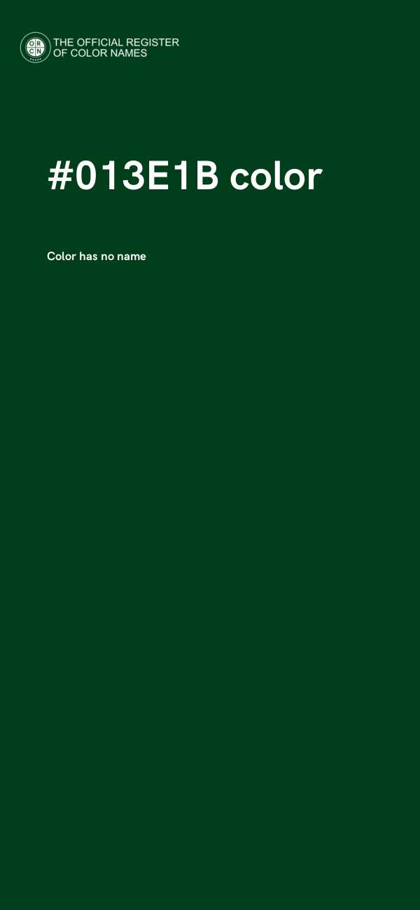 #013E1B color image