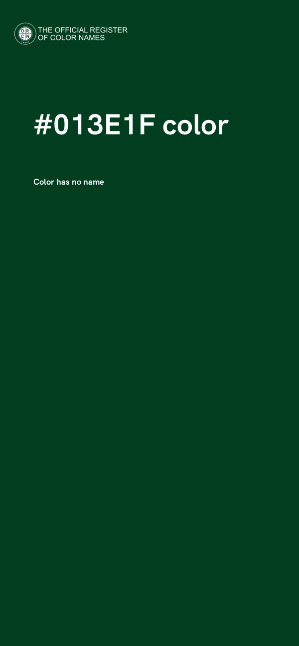 #013E1F color image