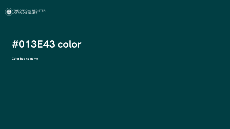 #013E43 color image