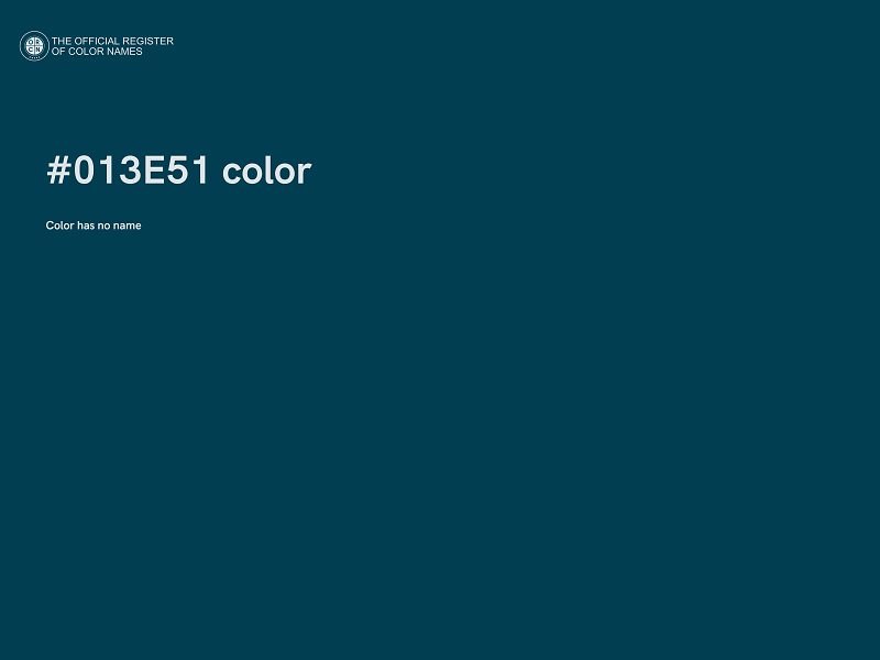 #013E51 color image