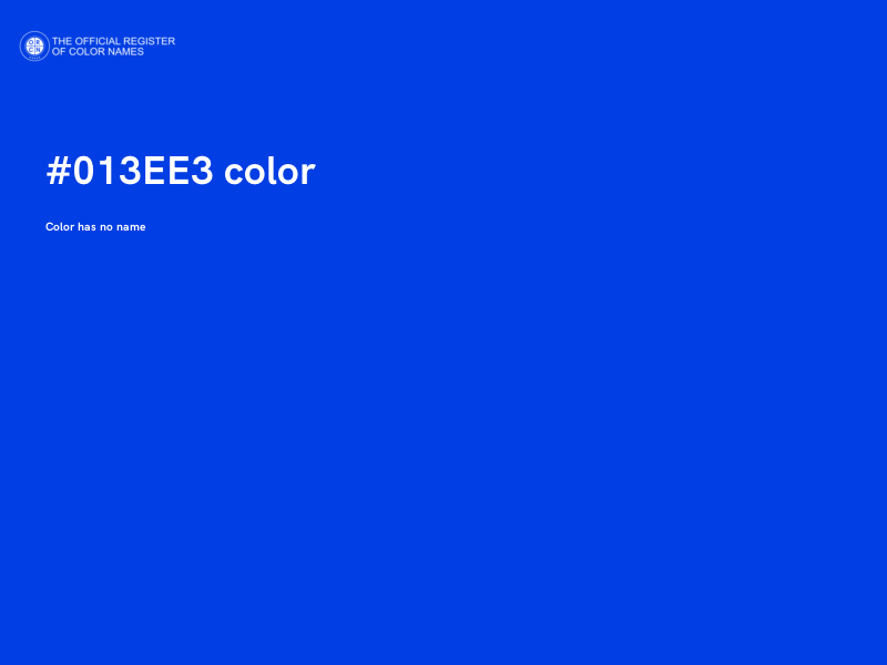 #013EE3 color image