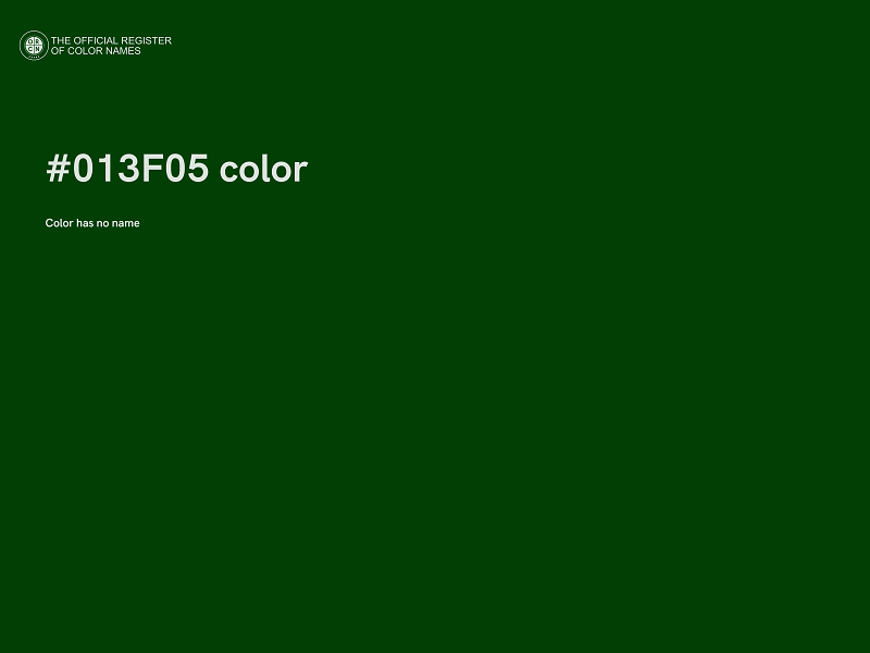 #013F05 color image