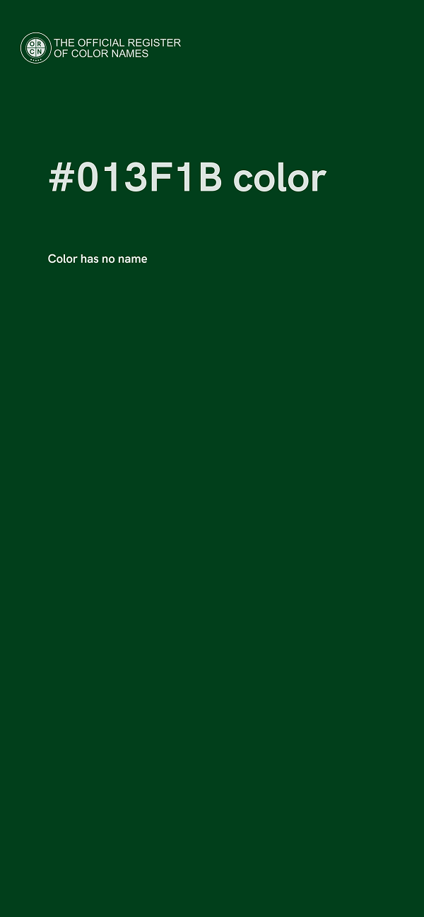#013F1B color image