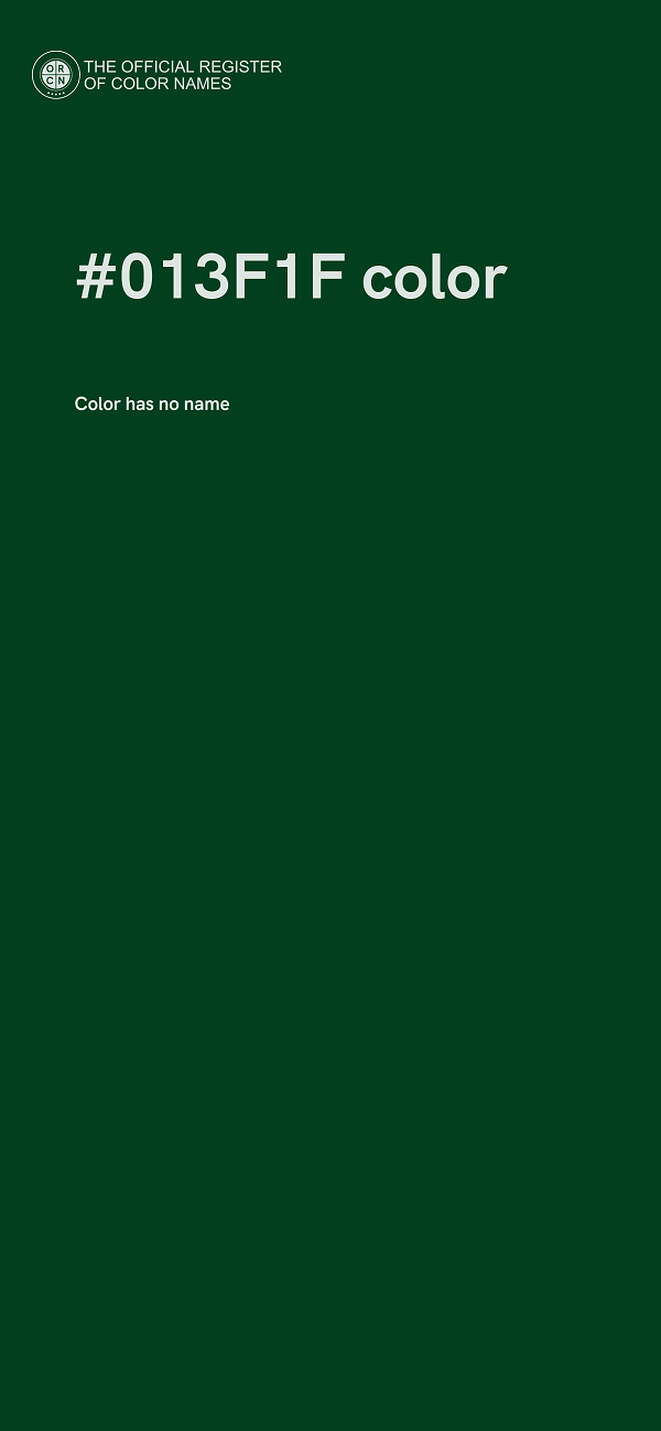 #013F1F color image