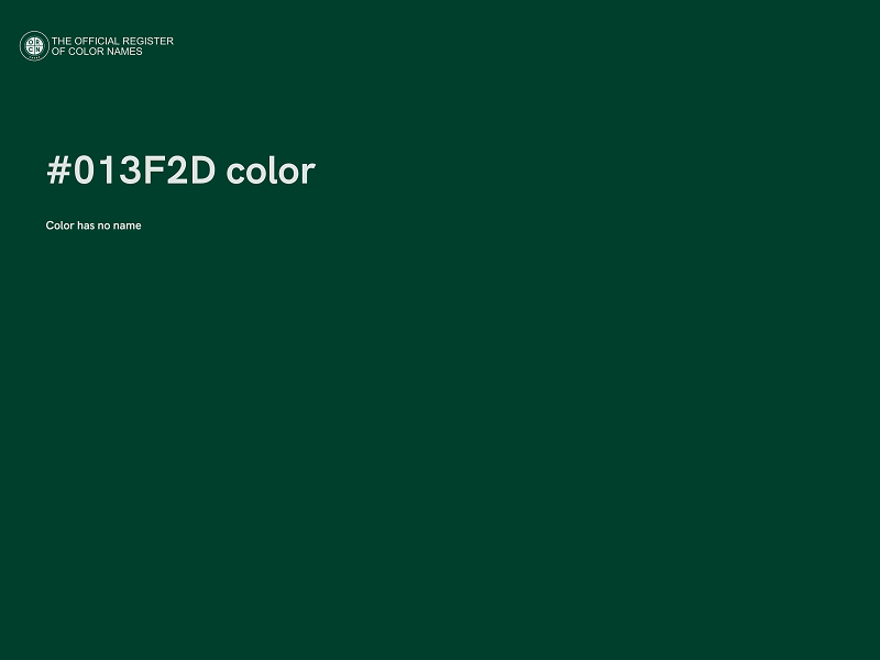 #013F2D color image