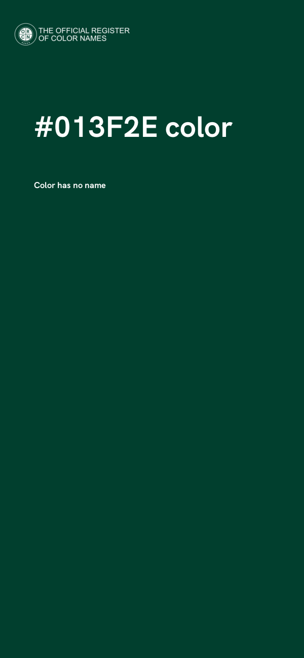 #013F2E color image