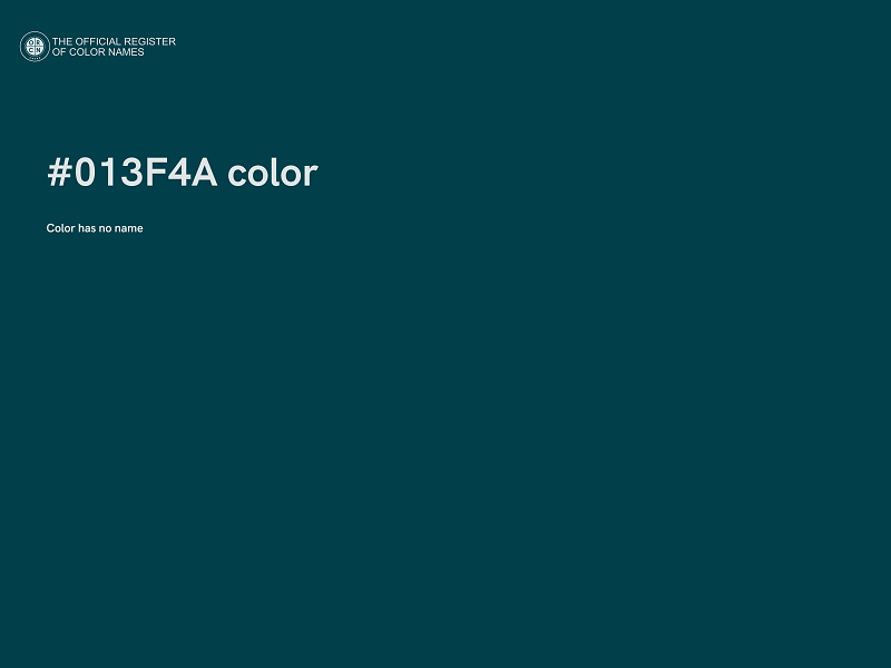 #013F4A color image