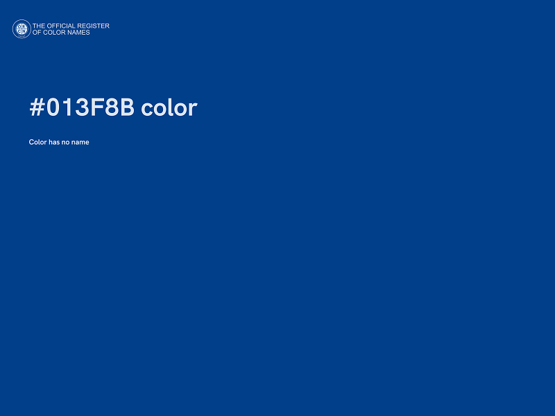 #013F8B color image