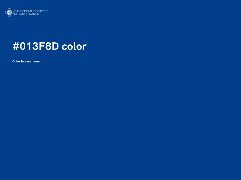 #013F8D color image