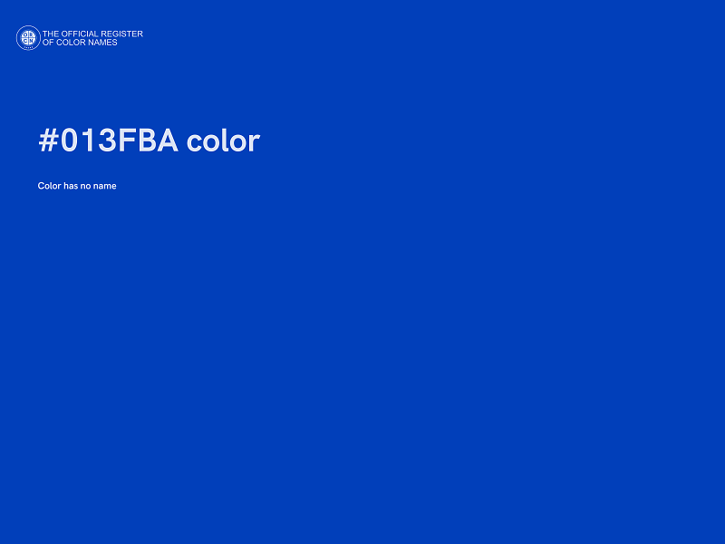 #013FBA color image