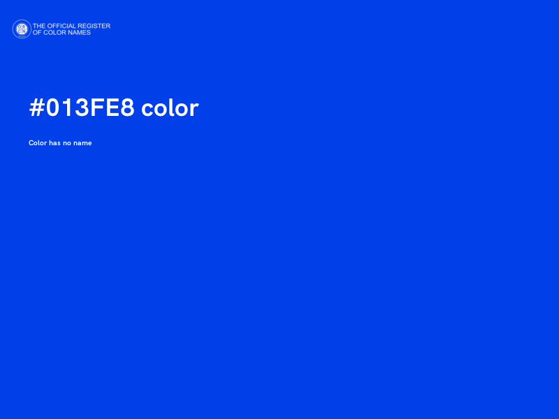 #013FE8 color image
