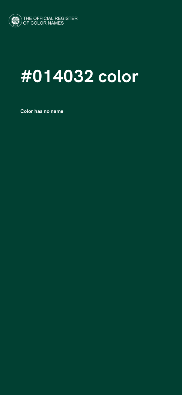 #014032 color image