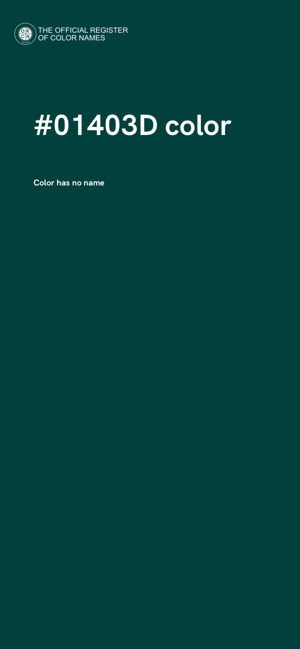 #01403D color image