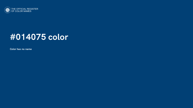 #014075 color image