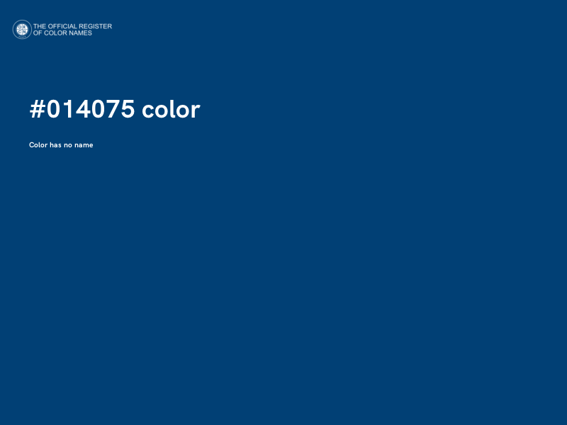 #014075 color image