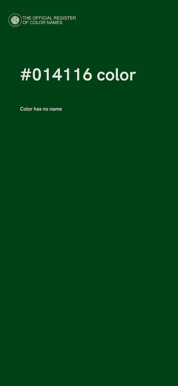 #014116 color image