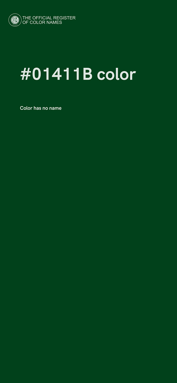 #01411B color image