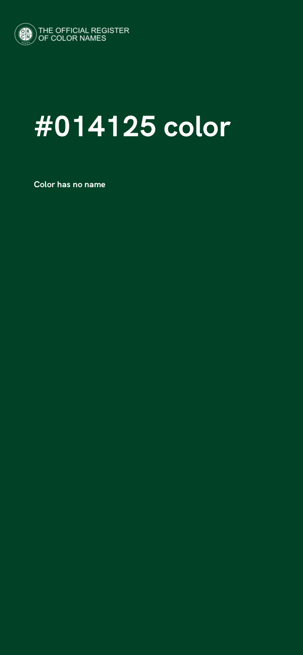 #014125 color image