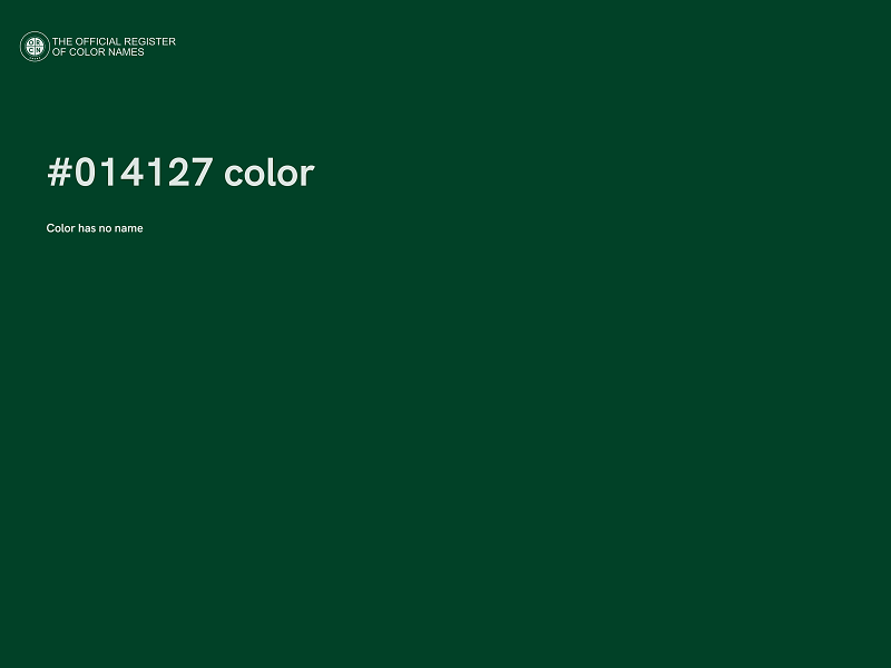 #014127 color image