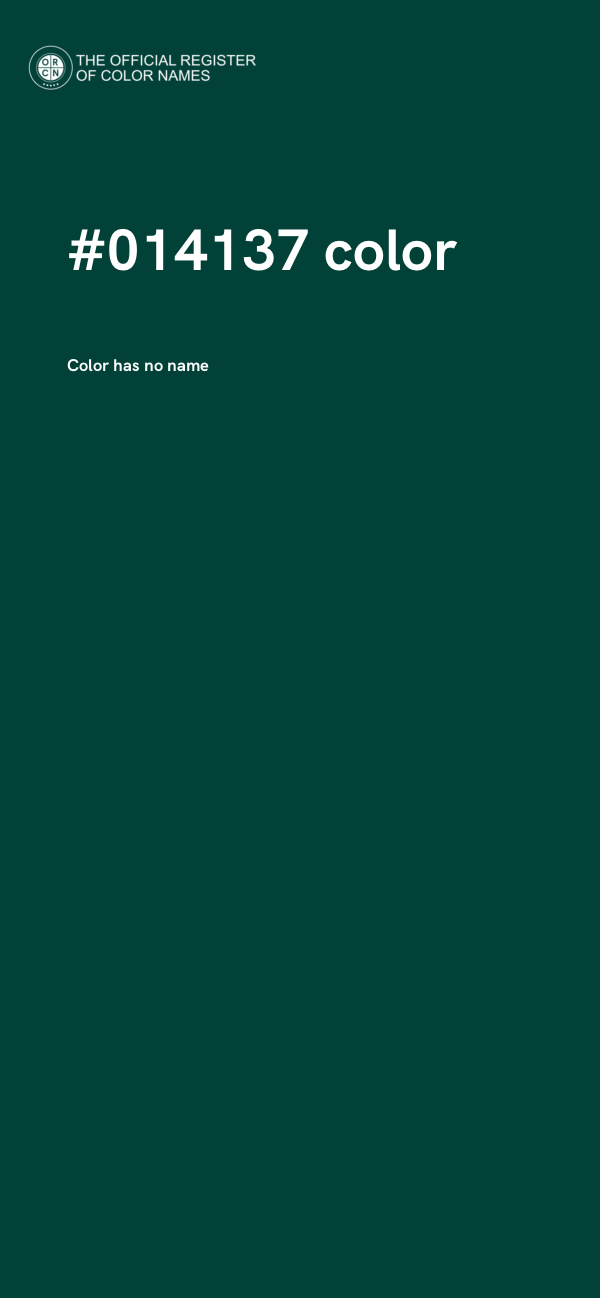 #014137 color image