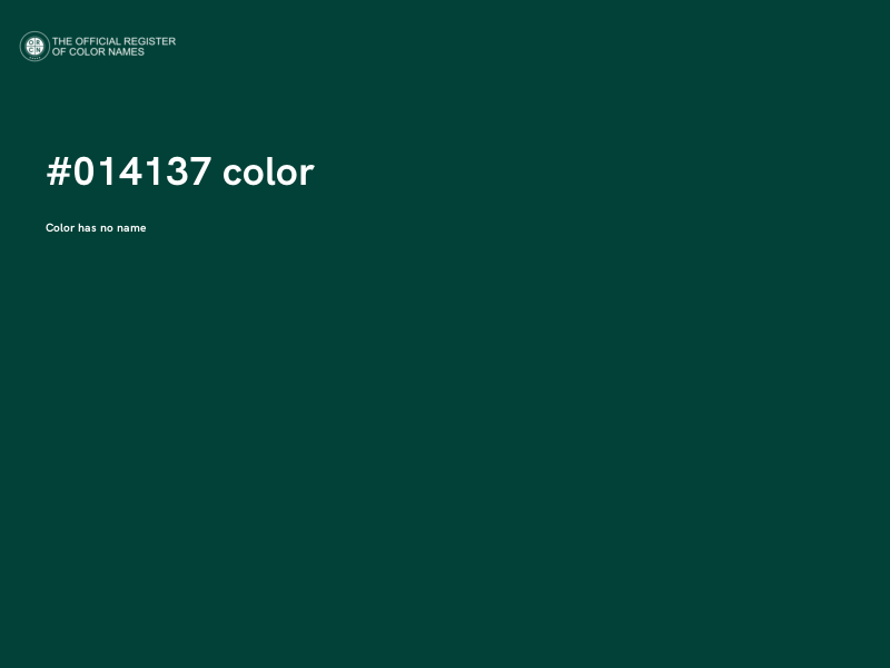 #014137 color image