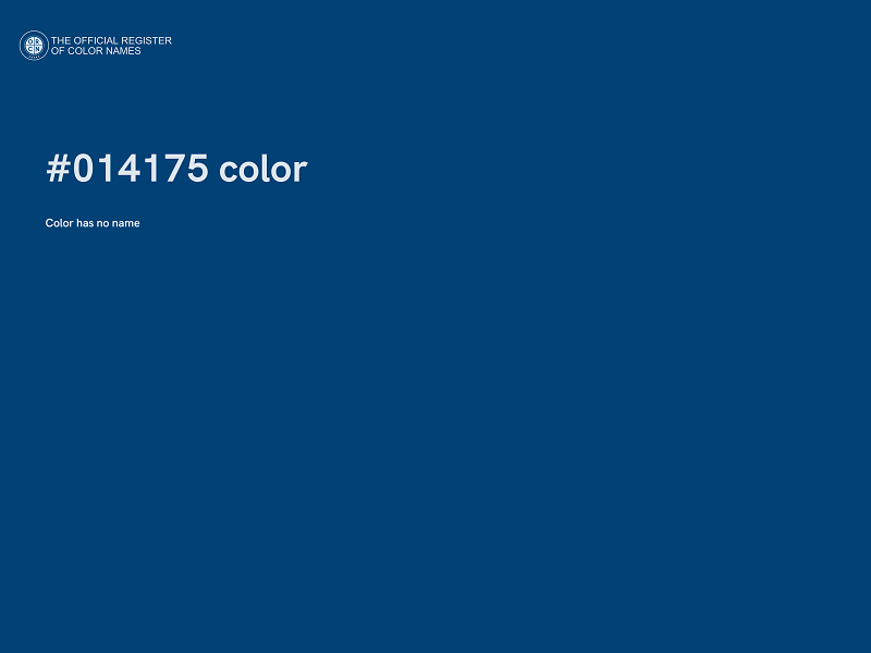 #014175 color image