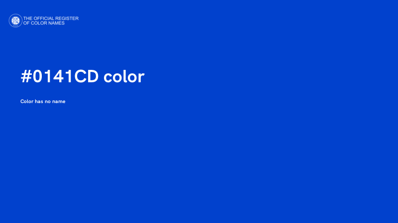 #0141CD color image