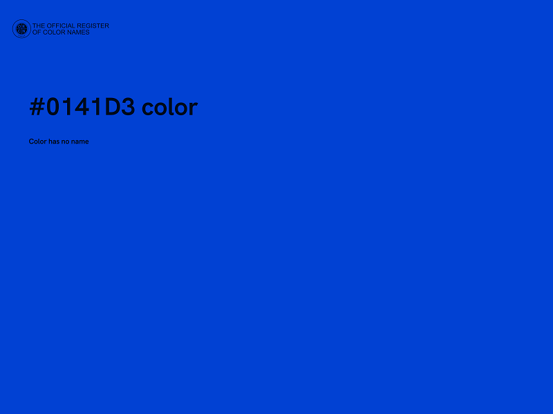 #0141D3 color image