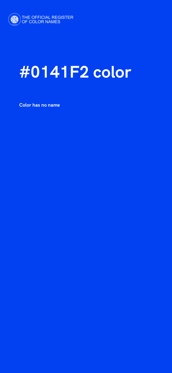 #0141F2 color image